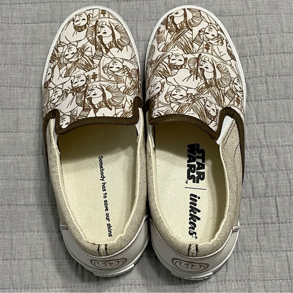 Inkkas Star Wars Slip-On Canvas Loafers “The Future Is Female” W9/M7 Princess - Picture 5 of 12